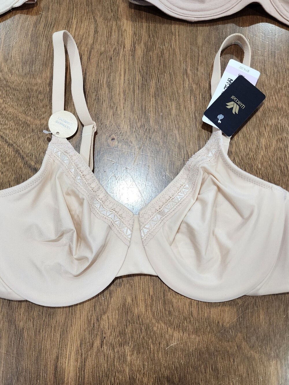 Wacoal Soma Bundle Underwired Bra Full Coverage Nude Color 32D New - Picture 7 of 8